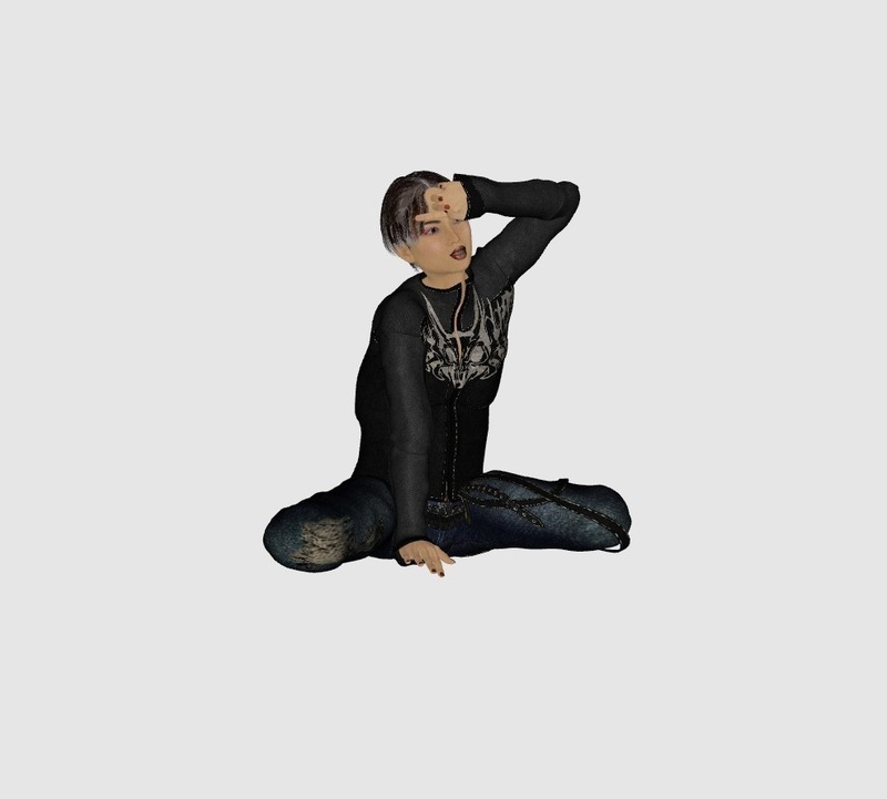 contemplatively girl