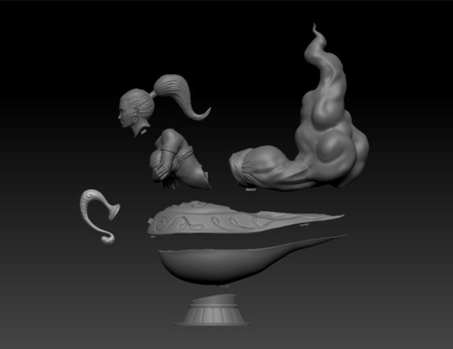 The Magic Lamp 3D Print 133299