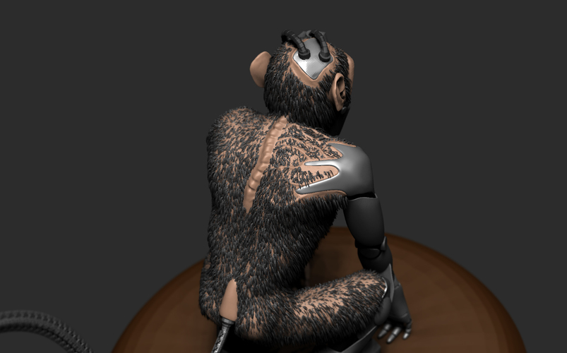 The Cyber Simian 3D Print 133374