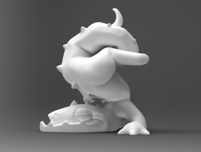 Clumsy Dragon 3D Print 133445