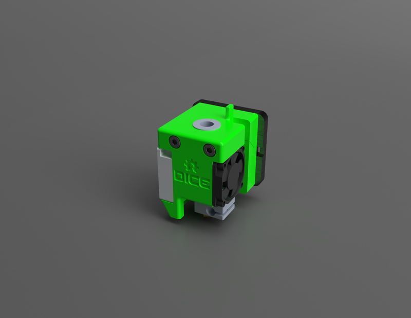 DICE x carriage adapted to OpenBuilds mini v wheel plate