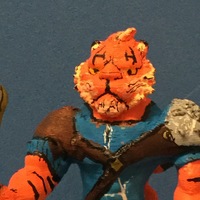 Small Tiger warrior 3D Printing 133559