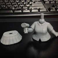 Chibi Conbini Girl Set 3Dprint Data - Thumbnail 1