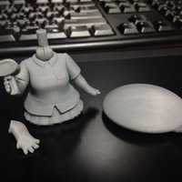 Chibi Conbini Girl Set 3Dprint Data - Thumbnail 3