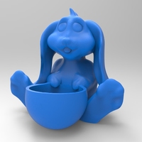 Small Easter Bunny Egg Holder 3D Printing 133682
