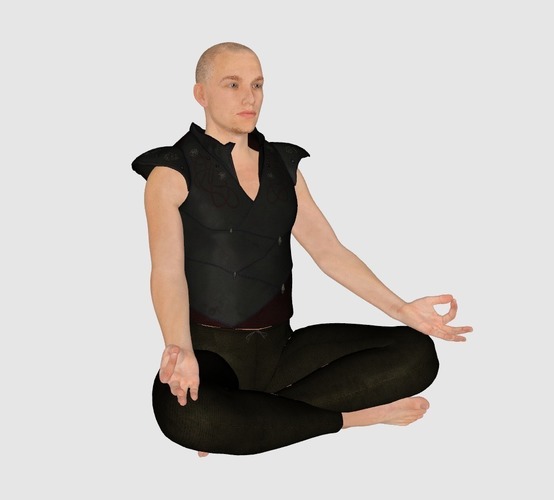 Meditation Male 3D Print 133693