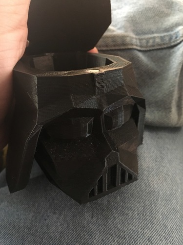 Low Poly Vader Dice Container 3D Print 133703