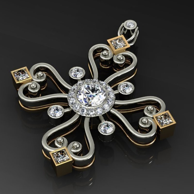 Aegean Filigree Pendant Cross