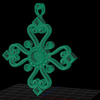 Aegean Filigree Pendant Cross - Thumbnail 7