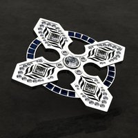 Celtic Cross Pin/Brooch - Thumbnail 1