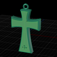 Catholic/Catholic Cross Pendant - Thumbnail 1