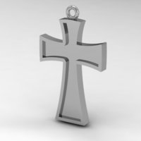 Catholic/Catholic Cross Pendant - Thumbnail 3