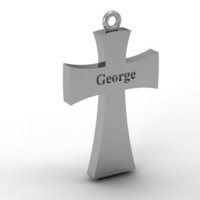 Catholic/Catholic Cross Pendant - Thumbnail 5