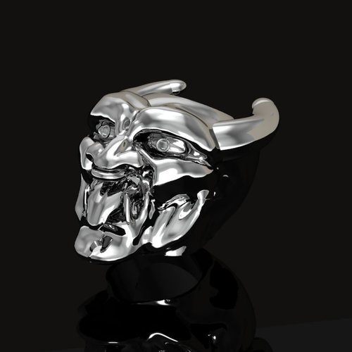 Demon Gothic Ring  3D Print 133746