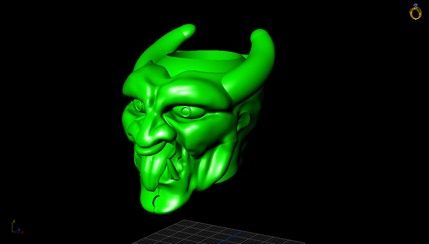 Demon Gothic Ring  3D Print 133750