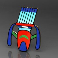 Egyptian Hieroglyphics Pendants/Charms - Thumbnail 2