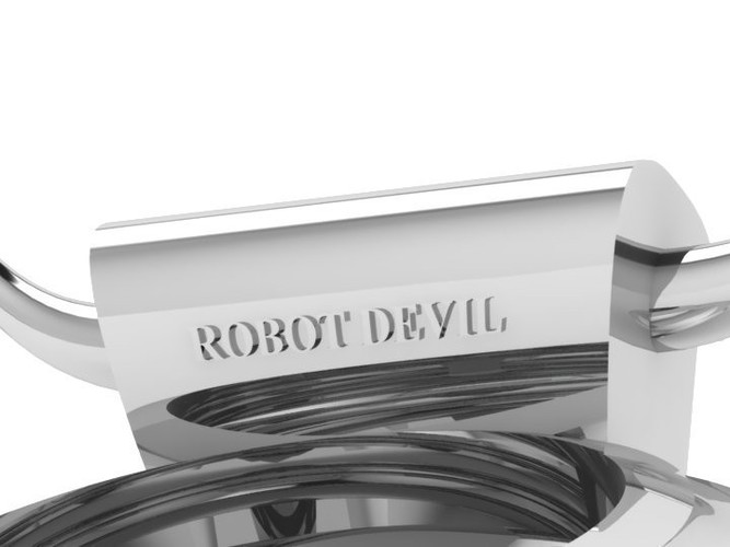 Futurama Robot Devil Ring 3D Print 133792