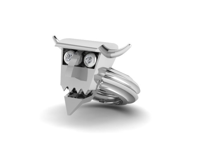 Futurama Robot Devil Ring 3D Print 133794