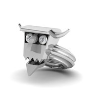 Small Futurama Robot Devil Ring 3D Printing 133794