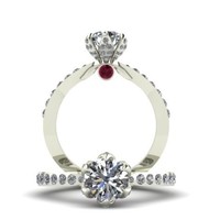 Tulip Engagement Flower Ring - Thumbnail 2