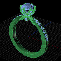 Tulip Engagement Flower Ring - Thumbnail 3