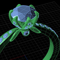 Tulip Engagement Flower Ring - Thumbnail 5