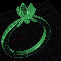 Tulip Engagement Flower Ring - Thumbnail 6