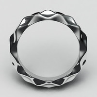 Hammered Wedding Band - Thumbnail 2