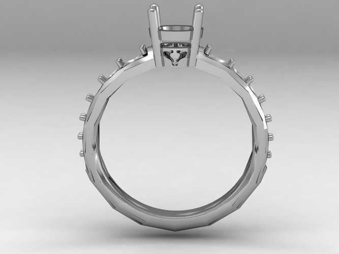 Engagement Ring Solitaire  3D Print 133829