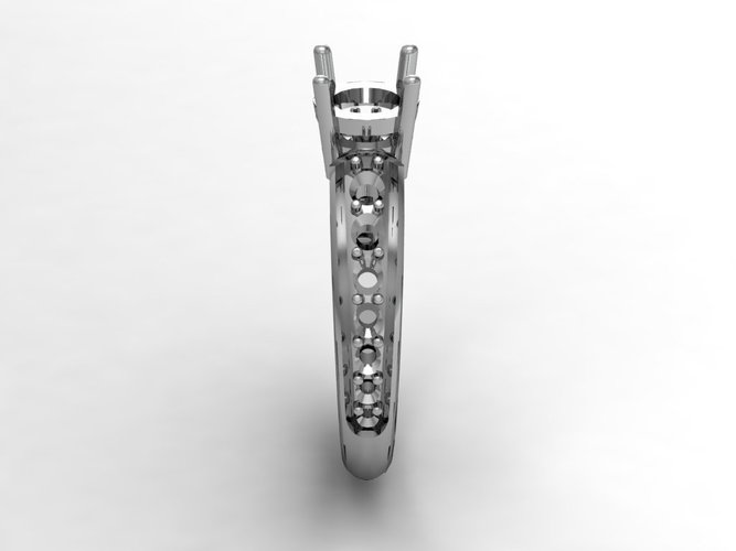 Engagement Ring Solitaire  3D Print 133833