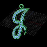 J Letter Pendant/Charm - Thumbnail 4