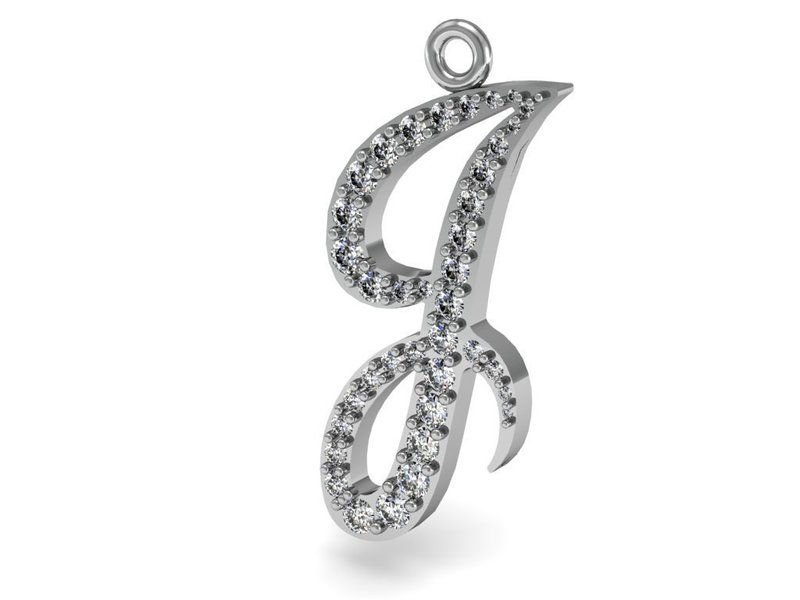 J Letter Pendant/Charm
