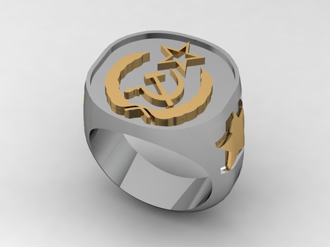 Soviet Russian Signet Ring