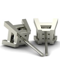 Princess Stud Earrings - Thumbnail 2