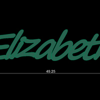 Elizabeth Name Pendant/Pin/Charm - Thumbnail 3