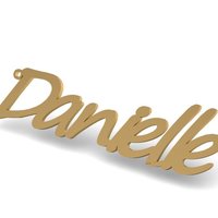 Small Danielle Name Pendant/Pin/Charm 3D Printing 133891