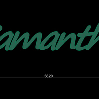 Samantha Name Pendant/Pin/Charm - Thumbnail 3