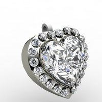 Diamond Heart Pendant - Thumbnail 1