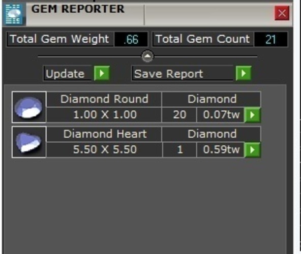 Diamond Heart Pendant 3D Print 133901