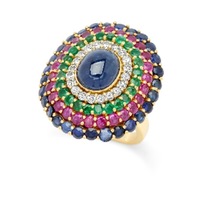 Cluster Stones Fashion Ring - Thumbnail 2