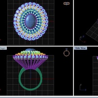 Cluster Stones Fashion Ring - Thumbnail 6