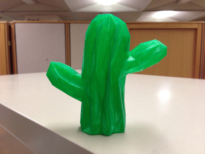 Low Poly Mexican Cactus 3D Print 13397