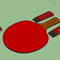 Small pingpong paddle 3D Printing 133999