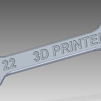 Small 22mm wrench 3D Printing 134086
