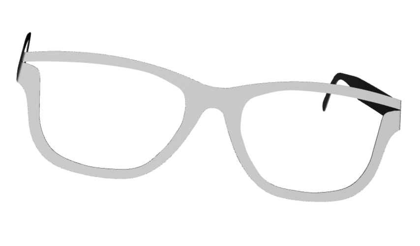 ray-ban rounded corners + incision