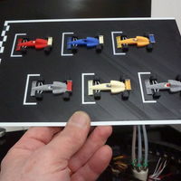 Small F1 starting grid - 6 colors printed in one time. 3D Printing 134202