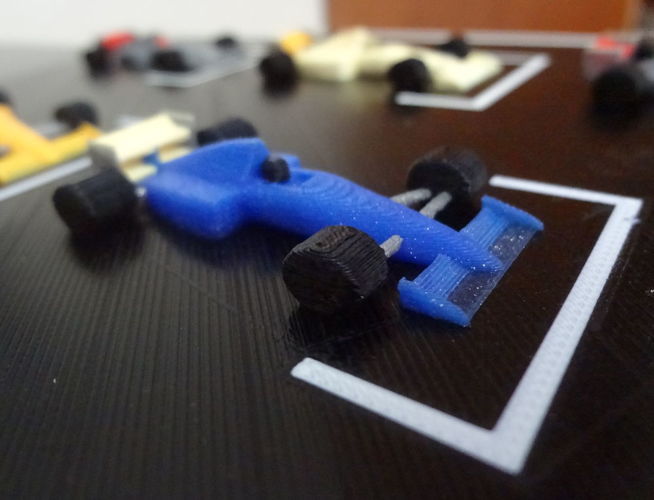 F1 starting grid - 6 colors printed in one time. 3D Print 134207