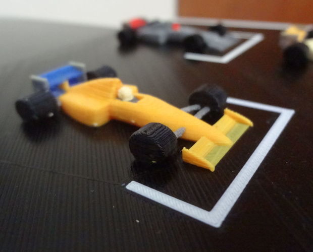 F1 starting grid - 6 colors printed in one time. 3D Print 134209