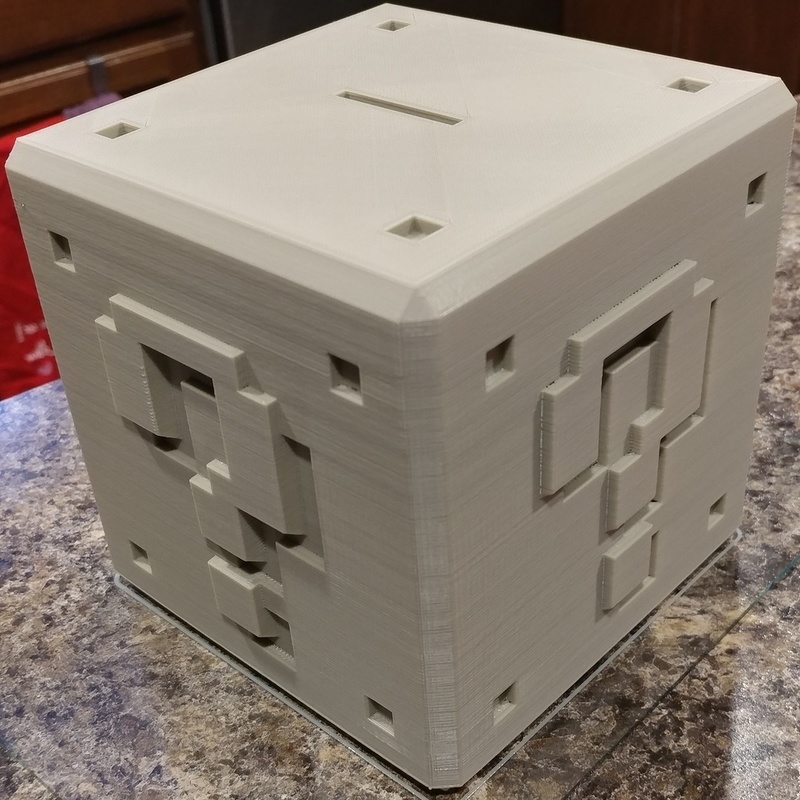 Mario ? Bank with Print in Place Plug