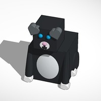 Small 3d Block Zoo Puppy 3D Printing 134251